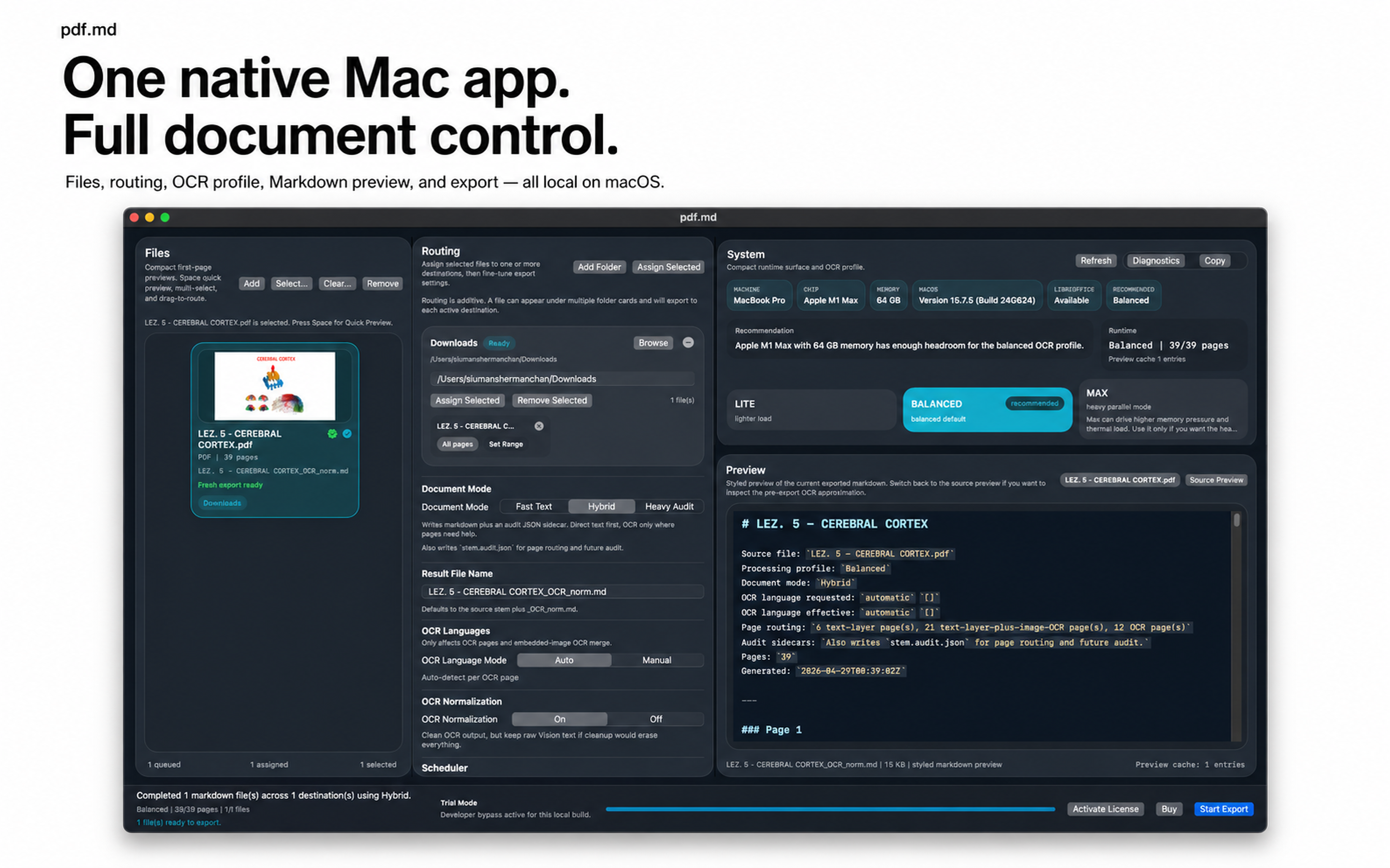 PDF-MD document control workspace.
