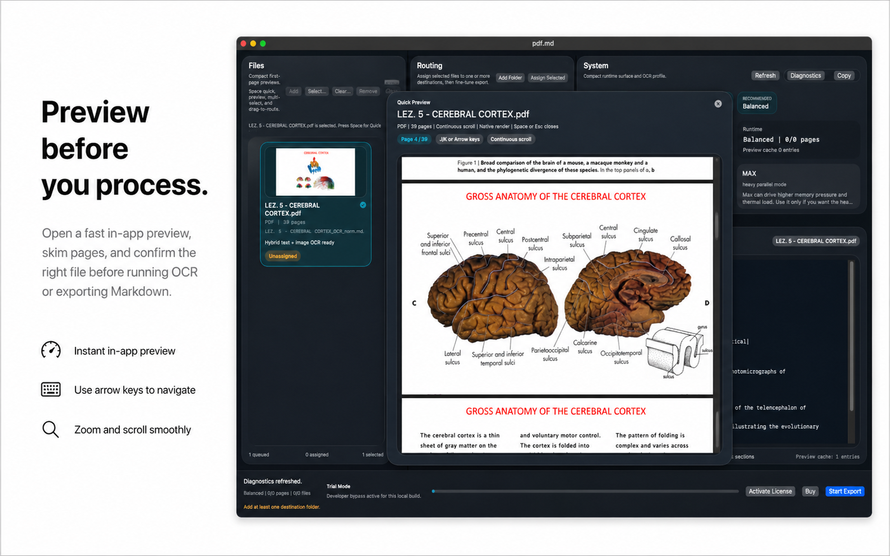 PDF-MD in-app source preview popup.